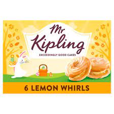 Mr Kipling 6 Lemon Whirls (Apr 23 - 24) RRP 1.50 CLEARANCE XL 0.89 or 2 for 1.50